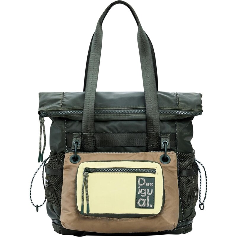 Desigual Batoh pastelově žlutá / khaki / kiwi