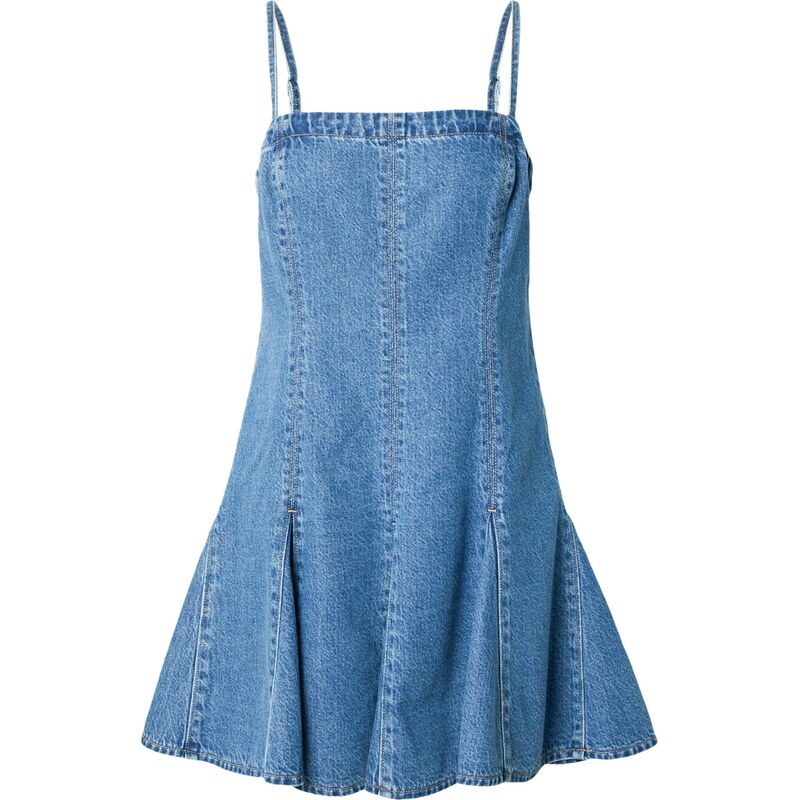 LEVIS  Šaty Denim Godet Dress modrá džínovina