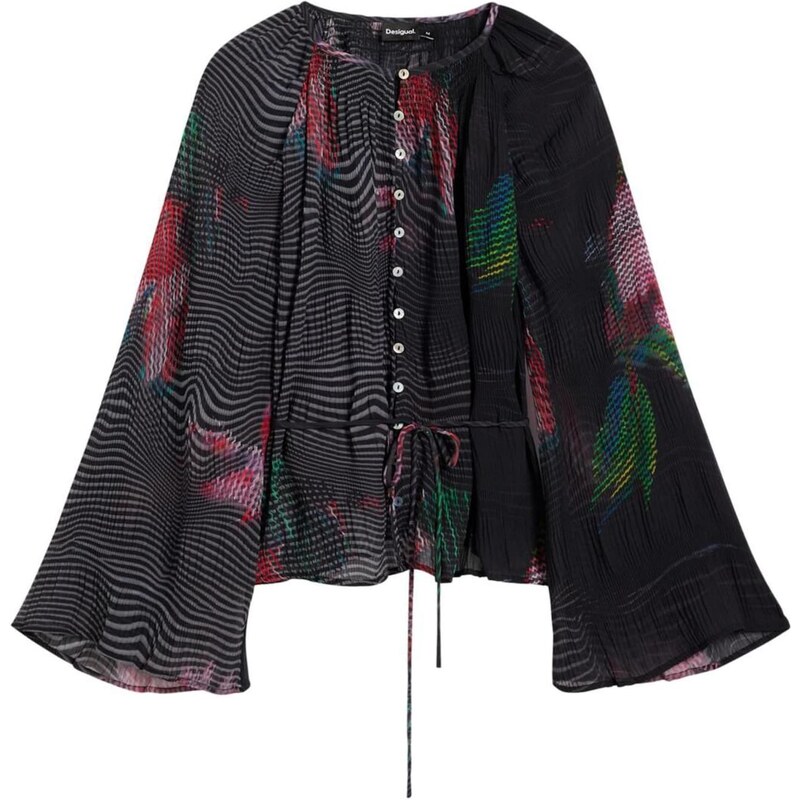 Desigual Halenka modrá / zelená / světle růžová / černá 112389226