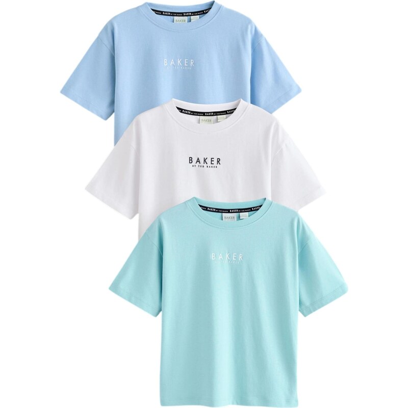 Baker by Ted Baker Tričko světlemodrá / mátová / černá / bílá 112389354