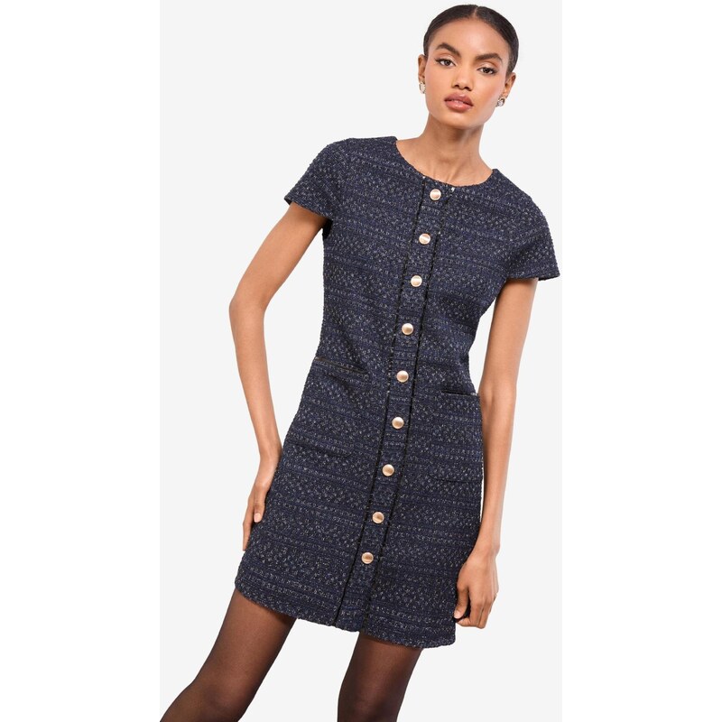 Lipsy Úpletové šaty marine modrá 112389360