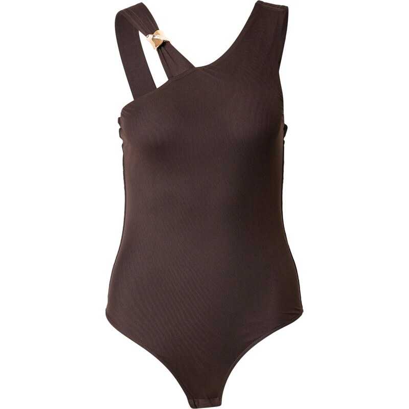 ABOUT YOU Tričkové body Cindy čokoládová 112389928