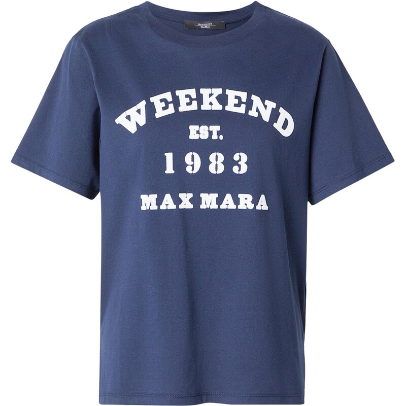 Weekend Max Mara Tričko TENUE marine modrá / bílá 112390137