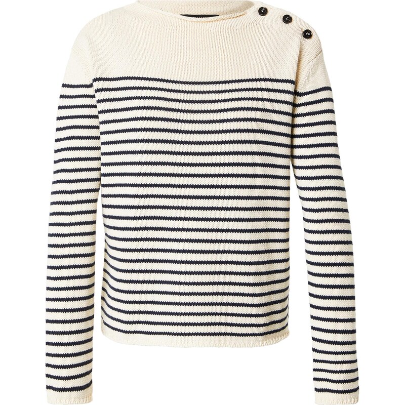 Weekend Max Mara Svetr QUADRO tmavě modrá / offwhite 112390221