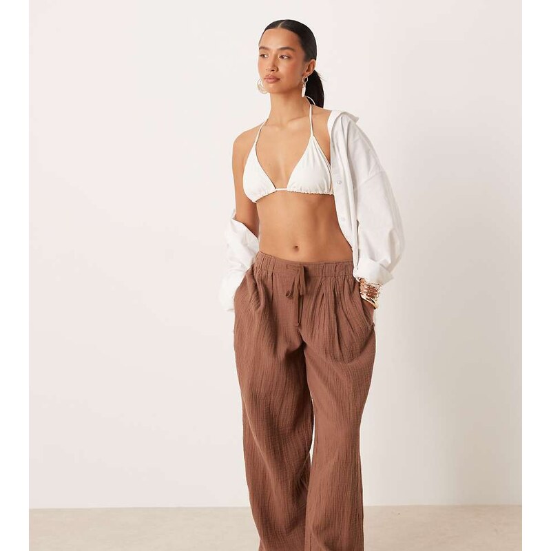 ASOS Petite ASOS DESIGN Petite Callie cheesecloth beach balloon
