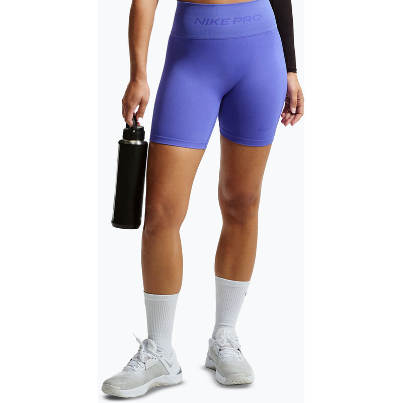 Dámské šortky Nike Pro Seamless High-Waisted Biker 5 sapphire