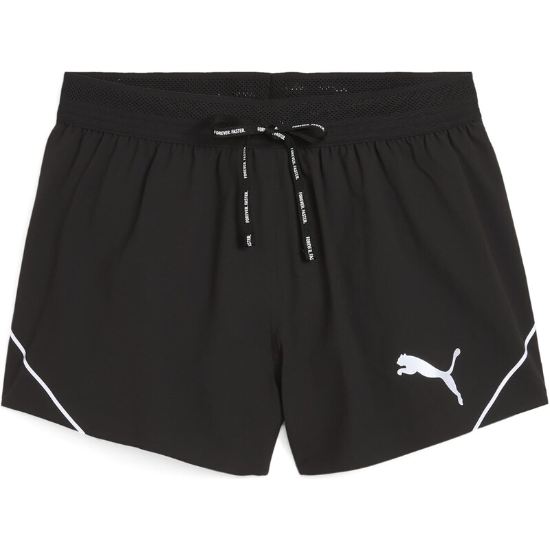 PUMA Sportovní kalhoty Raceday černá / bílá