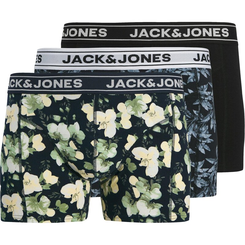 JACK & JONES Boxerky JACRAY námořnická modř / světle zelená /