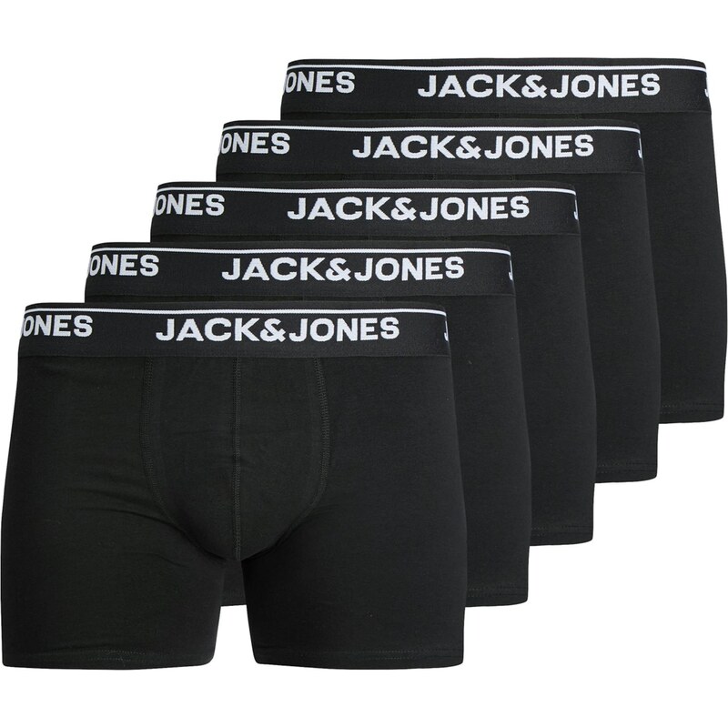 JACK & JONES Boxerky JACHENRY černá / bílá
