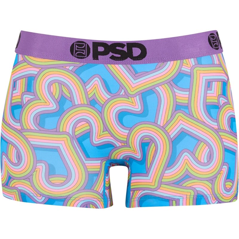 PSD Boxerky Heart Attacks B světlemodrá / žlutá / fialová / pink
