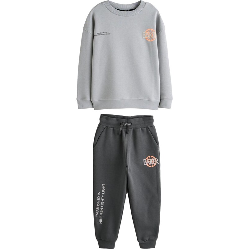 Baker by Ted Baker Joggingová souprava šedá / grafitová / oranžová / 112399690