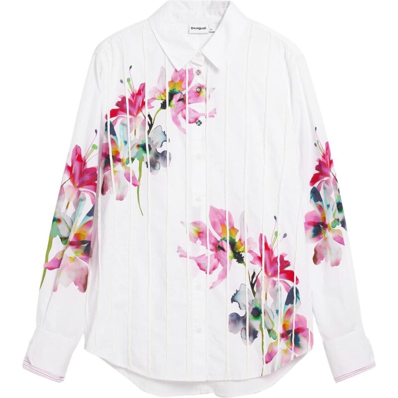 Desigual Halenka zelená / pink / tmavě růžová / přírodní bílá