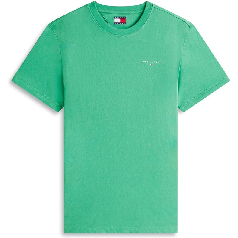 Tommy Jeans Tričko námořnická modř / světle zelená / červená /