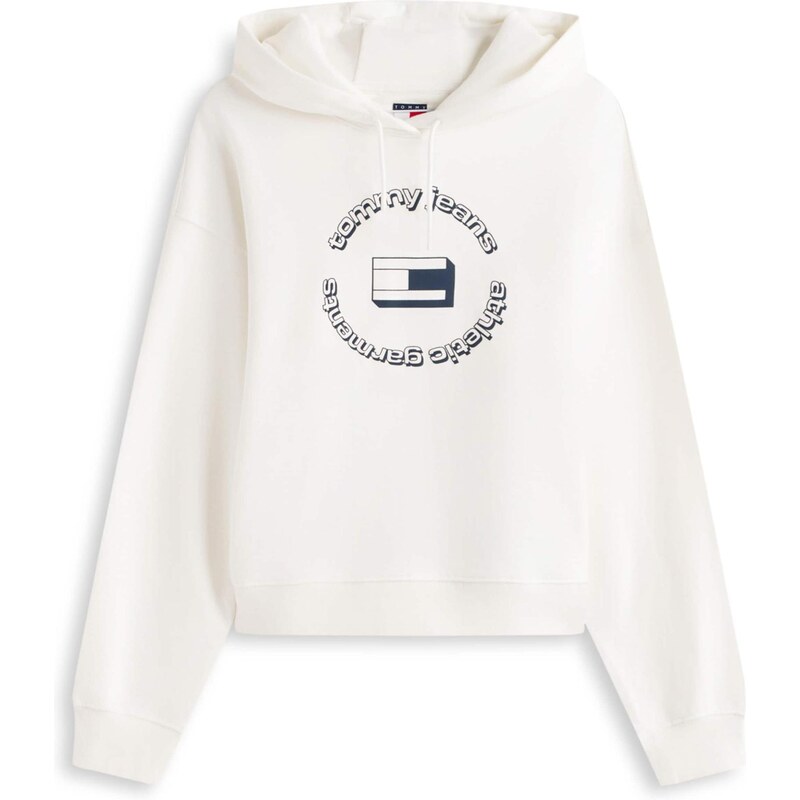 Tommy Jeans Mikina ESS námořnická modř / bílá