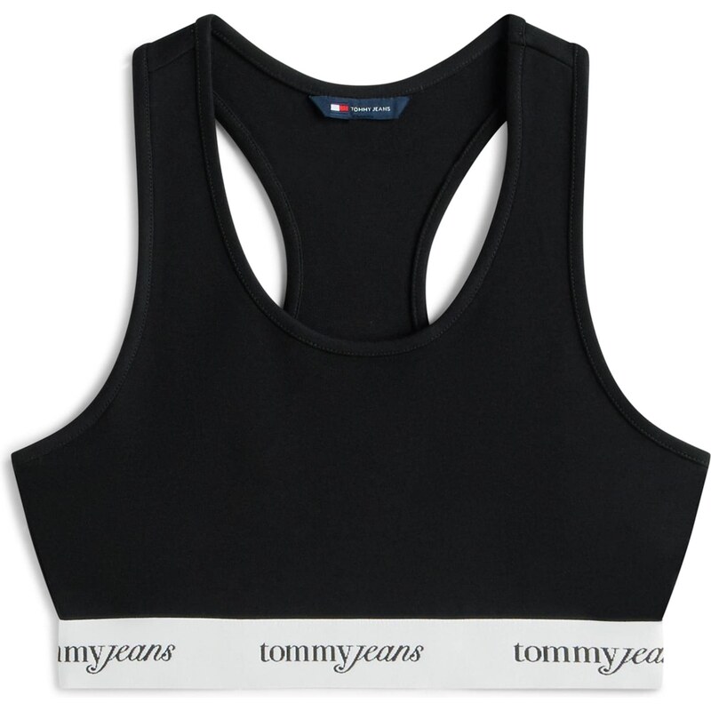 Tommy Jeans Top černá / offwhite 112400077