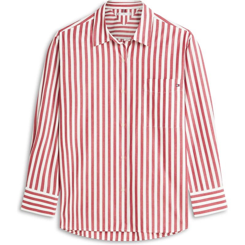 TOMMY HILFIGER Halenka Ess režná / červená třešeň 112400097