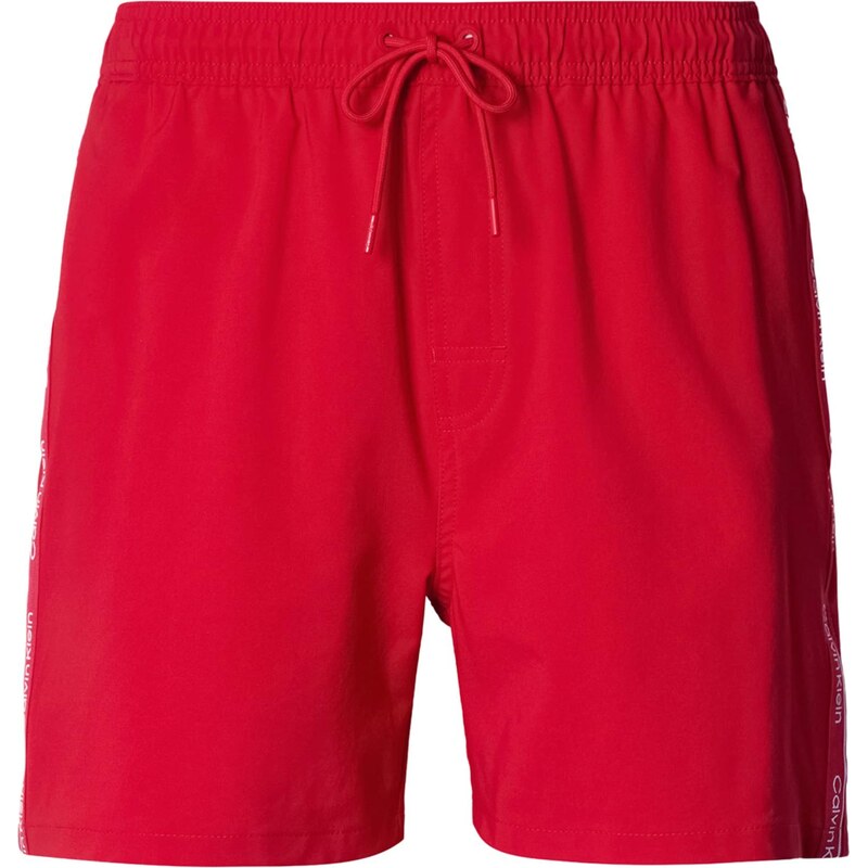 Calvin Klein Underwear Plavecké šortky červená / bílá