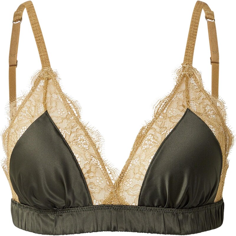 LOVE Stories Podprsenka Love Lace khaki / tmavě zelená 112400538