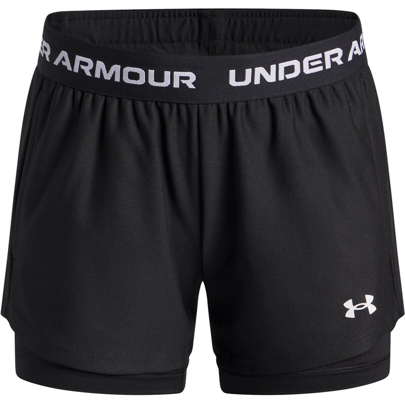UNDER ARMOUR Sportovní kalhoty Play Up černá / bílá