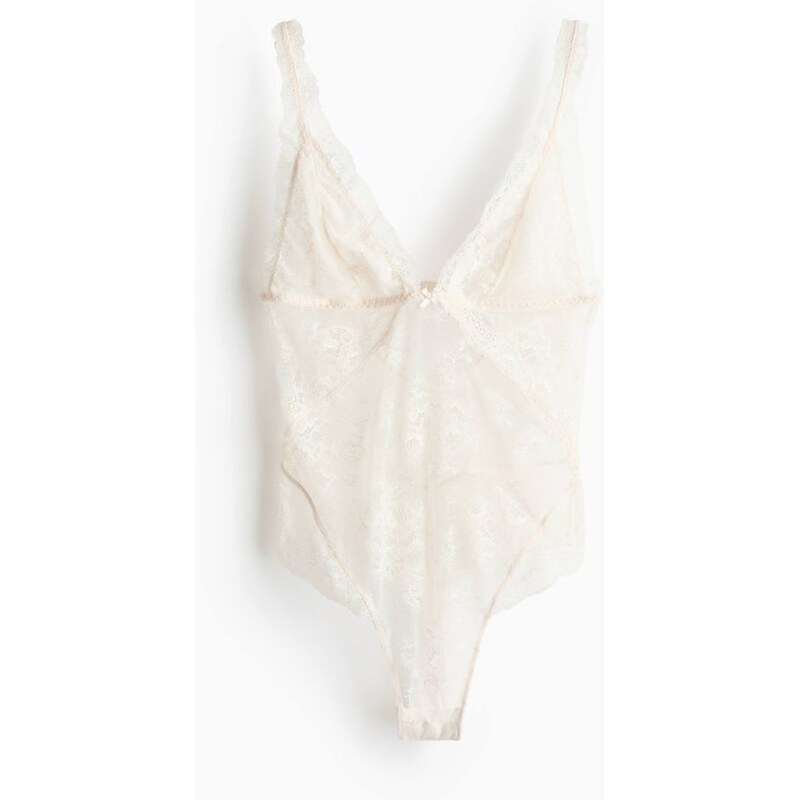 H&M - Krajkové body - bílá 112413901