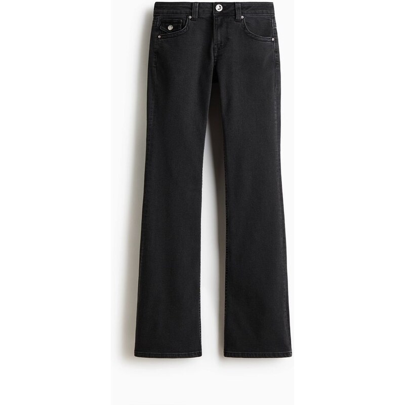 H&M - Flared Low Jeans - černá 112413984