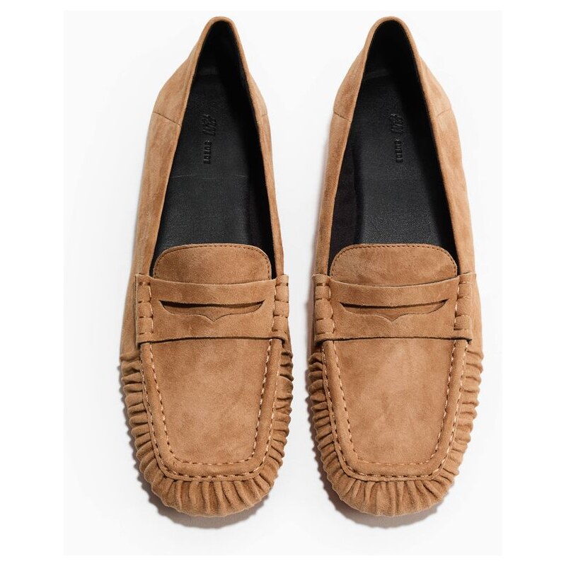 H&M - Kožené mokasíny - žlutá 112413949