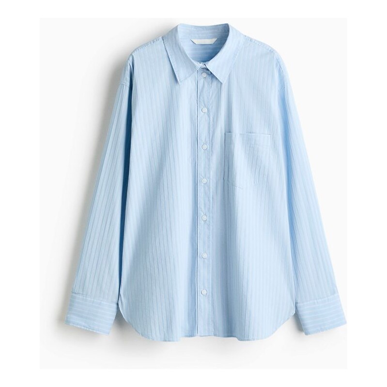 H&M - Oversized košile - modrá 112414025