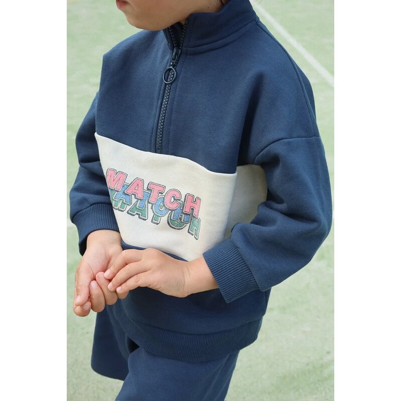 Konges Sløjd Dětská mikina Konges Sløjd LOU HALF ZIP SWEAT OCS
