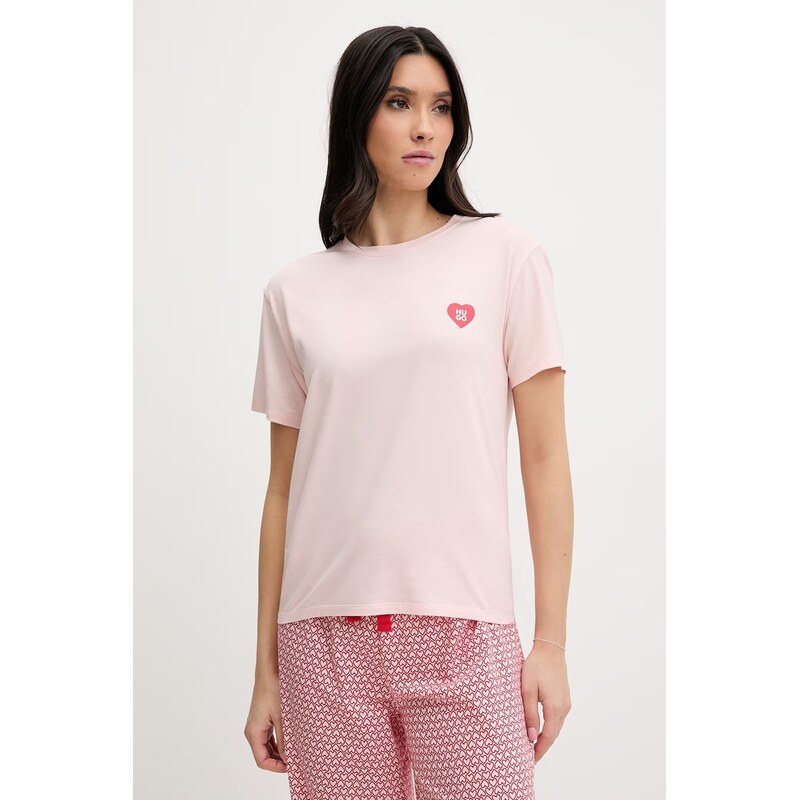 HUGO tričko dámské z modalem CASUAL T-SHIRT