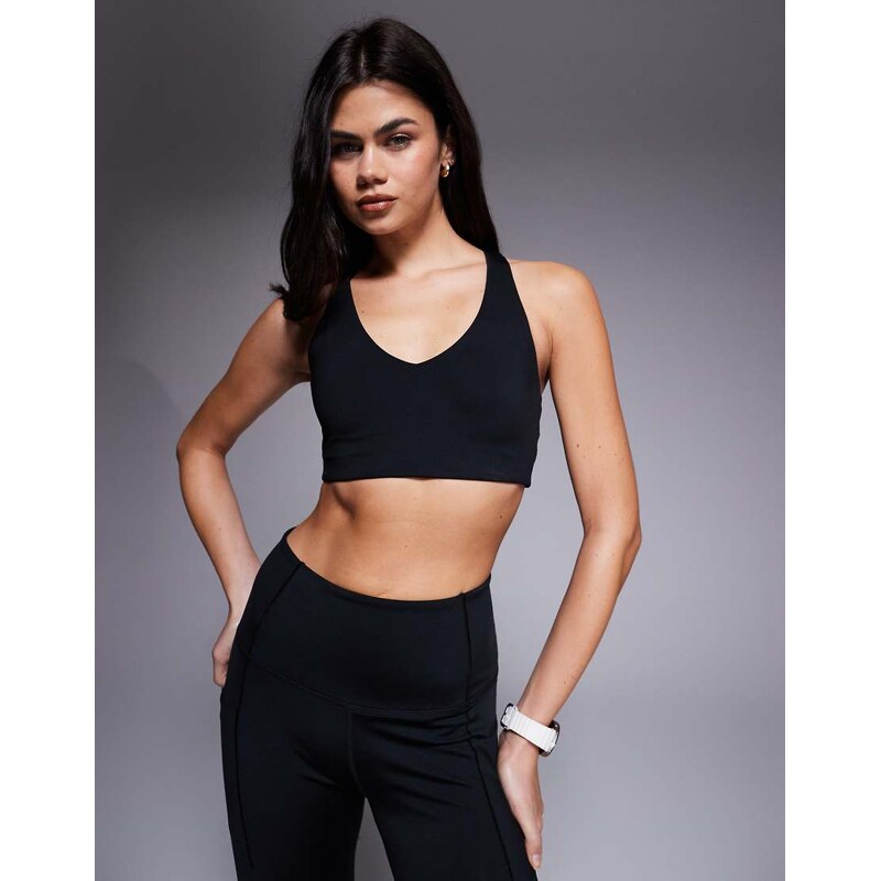 4505 active push up medium support sports bra in black 112247382