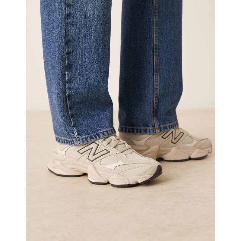 New Balance 9060 trainers in beige-White