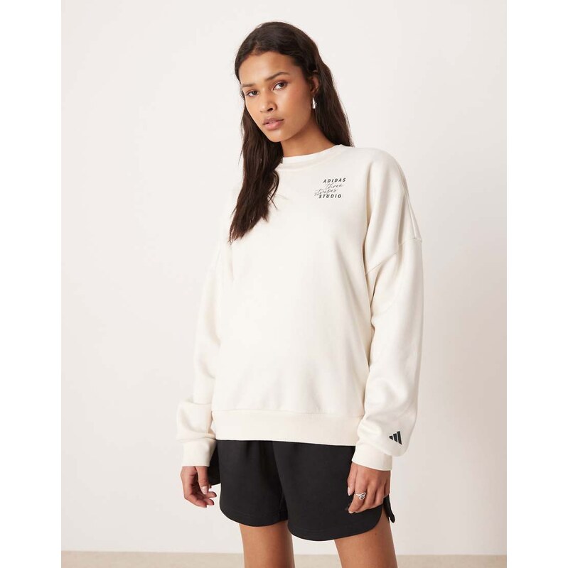 adidas Performance Three Stripes Studios long sleeve top in