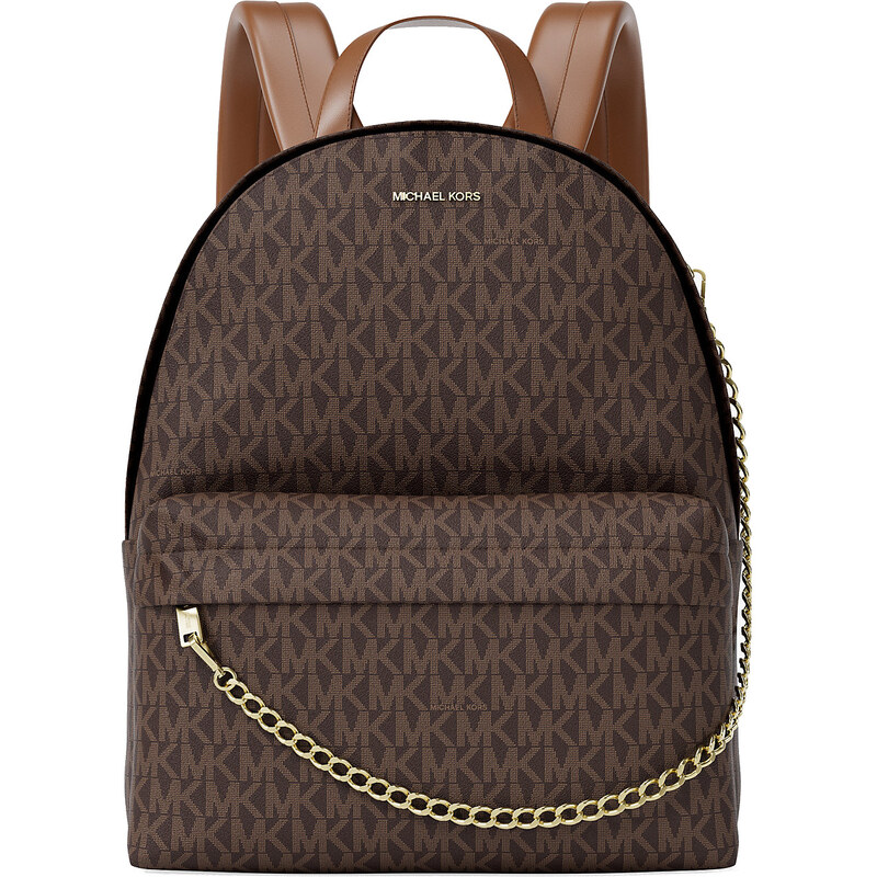 Michael Kors Batoh Slater Medium Signature Logo Backpack Brown 112792731