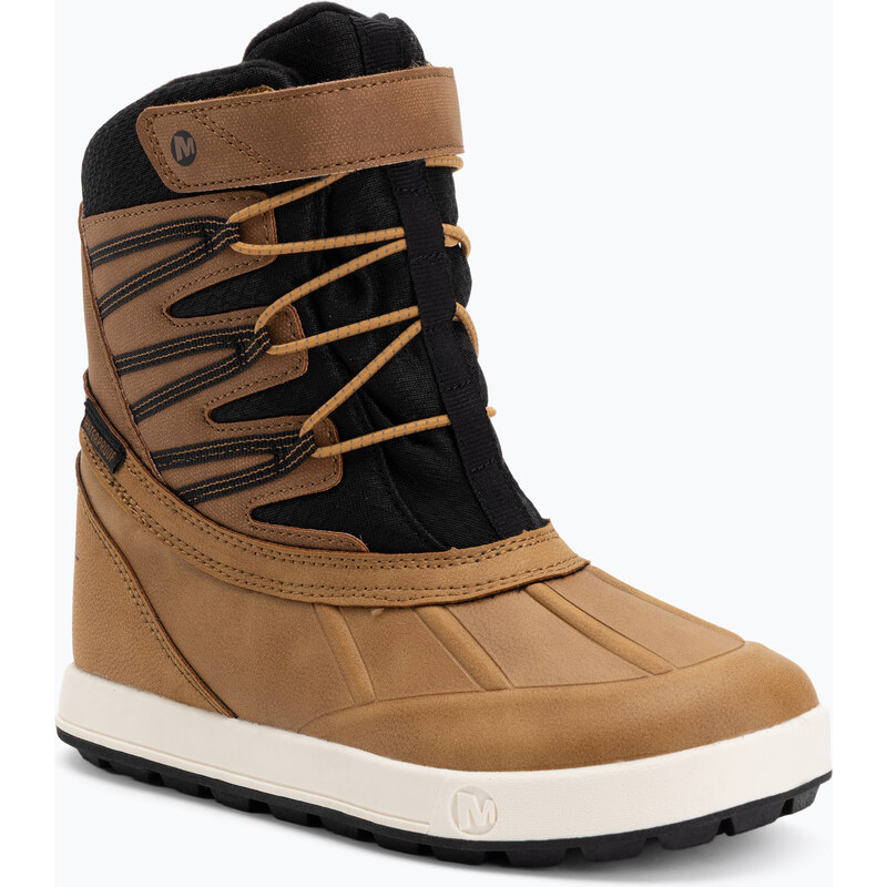 Dětské sněhule Merrell Snow Bank 5.0 WP wheat/black