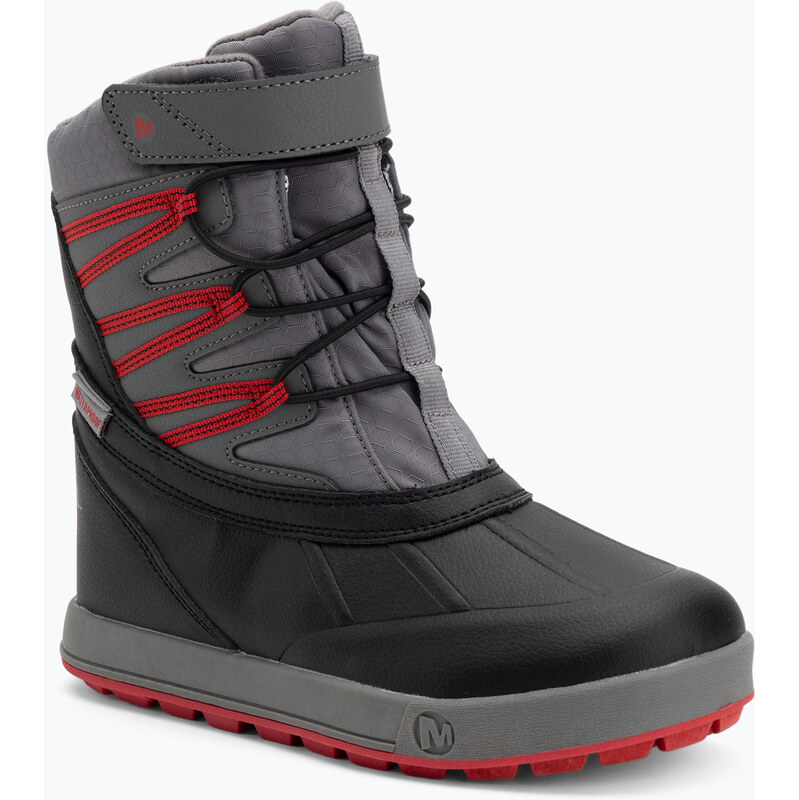 Dětské sněhule Merrell Snow Bank 5.0 WP black/red