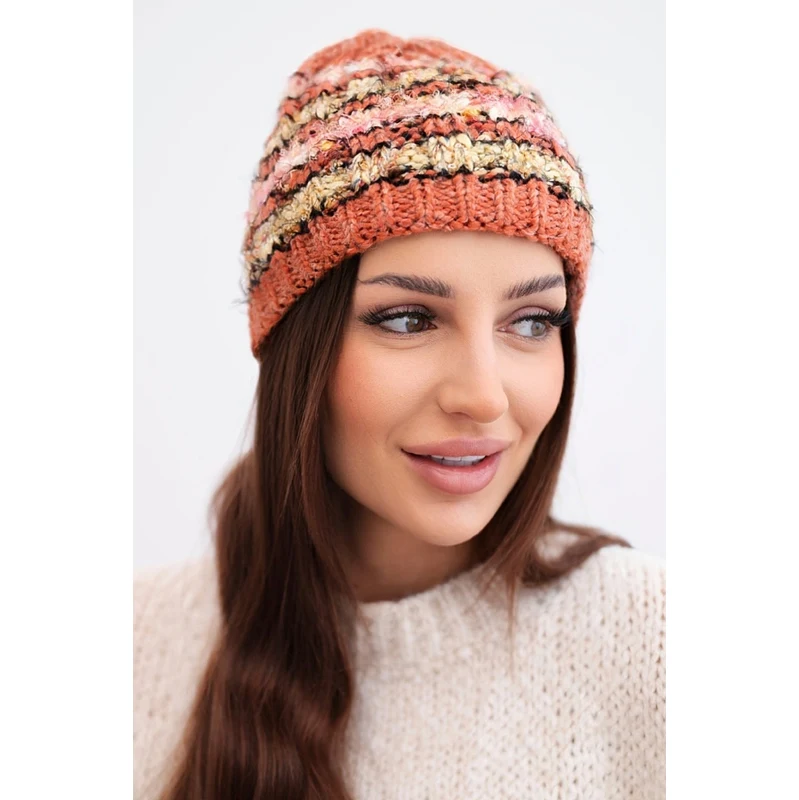 Kesi Dámská zimní čepice s dekorativními krystaly