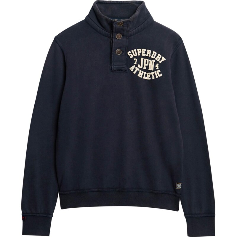 Superdry & Co Mikina světle béžová / noční modrá