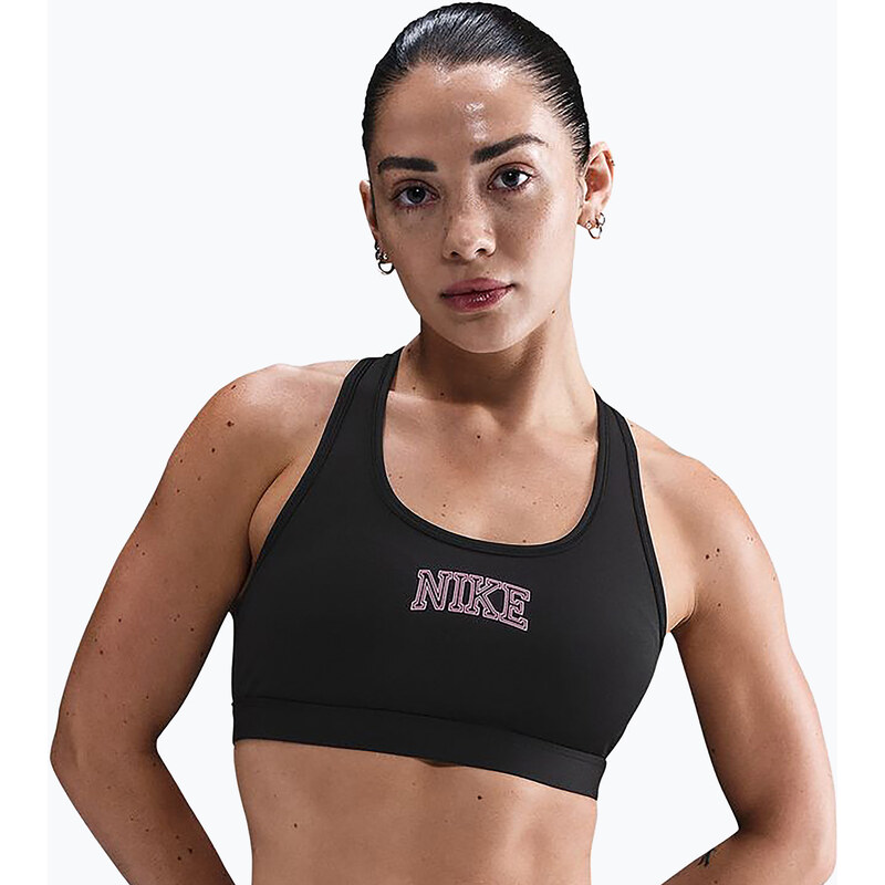 Tréninková podprsenka Nike Swoosh Medium Support black