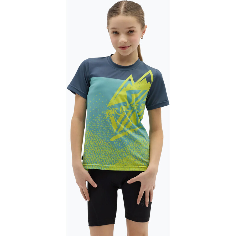 Dětský cyklistický dres SILVINI Denni neon/blue