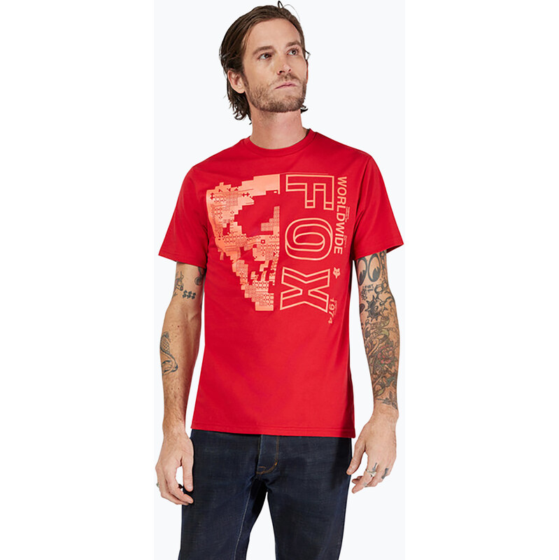Pánské tričko Fox Racing Image Skull Cardinal