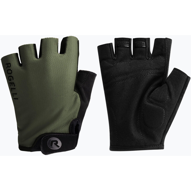 Pánské cyklistické rukavice Rogelli Core army green