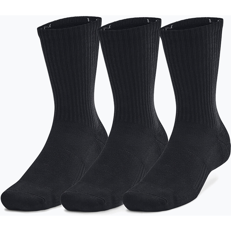 Ponožky Under Armour Training Cotton Crew 3 páry black/black