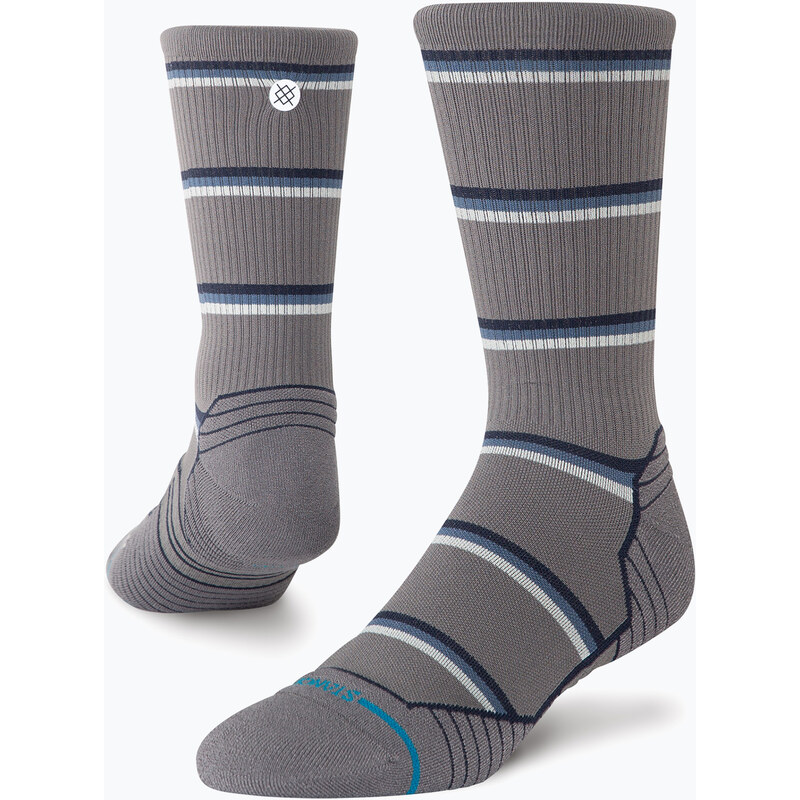 Ponožky Stance Multistripe Run Ribbed Crew dark/grey