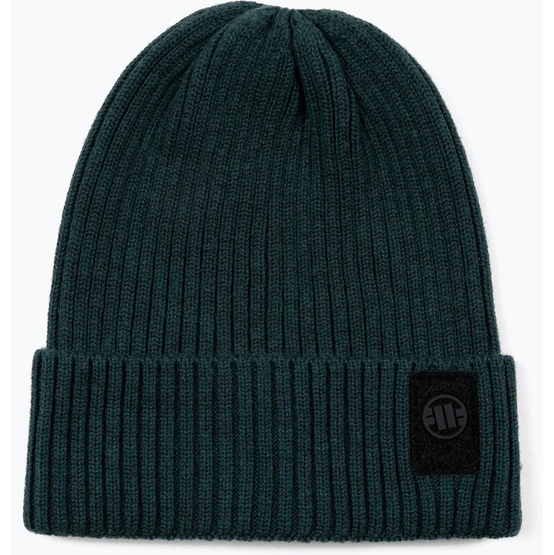 Zimní čepice Pitbull Beanie Velcro Logo green