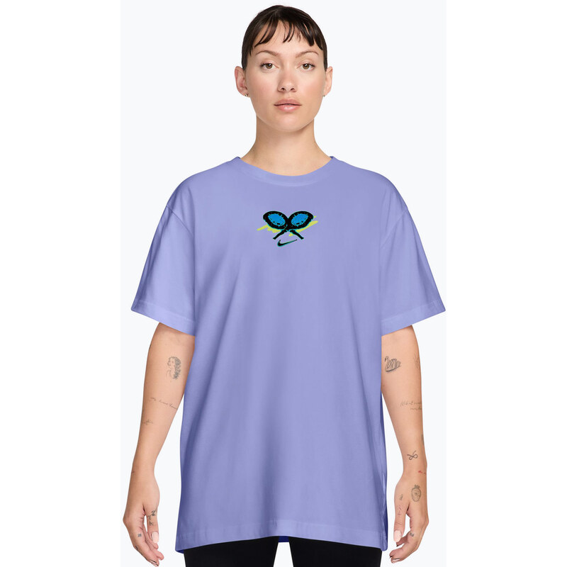 Dámské tenisové tričko Nike Slam Dri-Fit light thistle