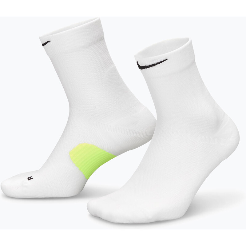 Ponožky Nike Running Midweight Micro Crew white/volt/black