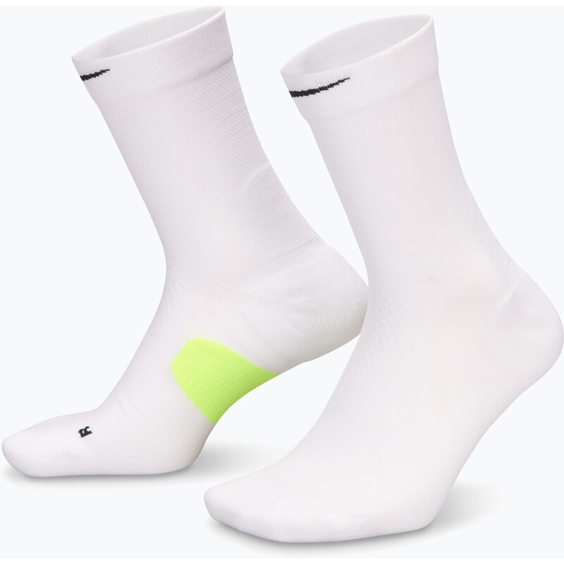 Ponožky Nike Running Midweight Crew white/volt/black