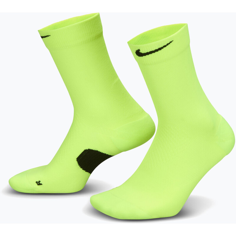 Ponožky Nike Running Midweight Crew Volt/Black/Black
