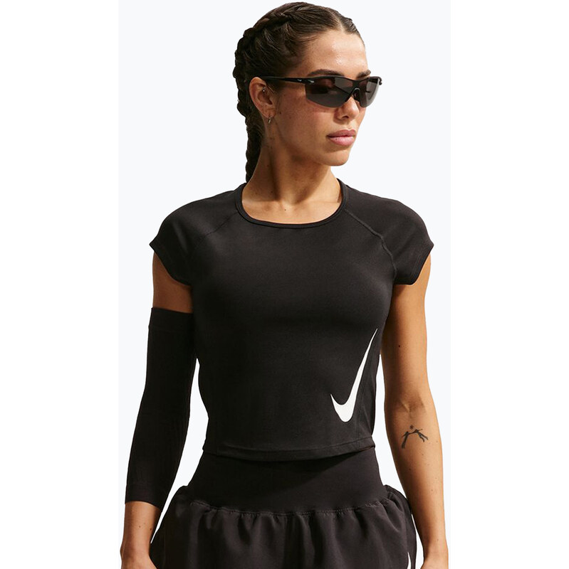 Dámské běžecké tričko Nike Swoosh Run Dri-Fit black/white/white