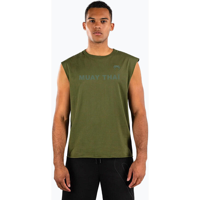 Pánské tričko Venum Muay Thai VT military green